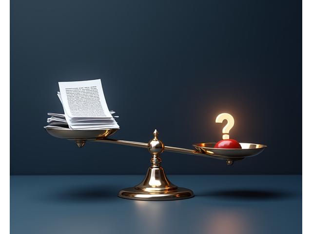 Symbolic image of a balanced scale with a disclaimer document, representing disclaimers, accuracy, and limitations of liability.