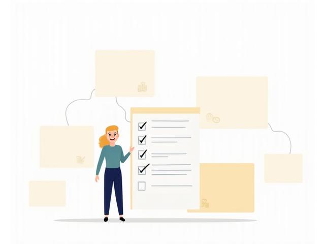 Illustration of a person holding a checklist, representing user responsibilities and community guidelines.
