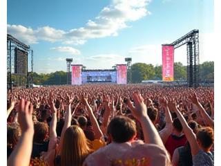 Mensen genieten van livemuziek op Pinkpop festival
