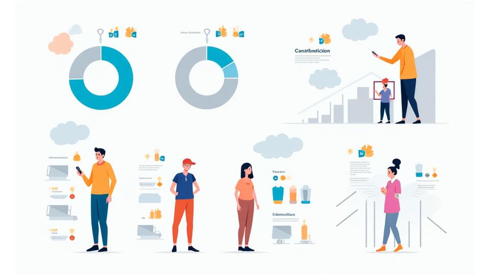 Infographic die demografische filters, voorkeuren en het online shopping gedrag van de Nederlandse consument visualiseert.