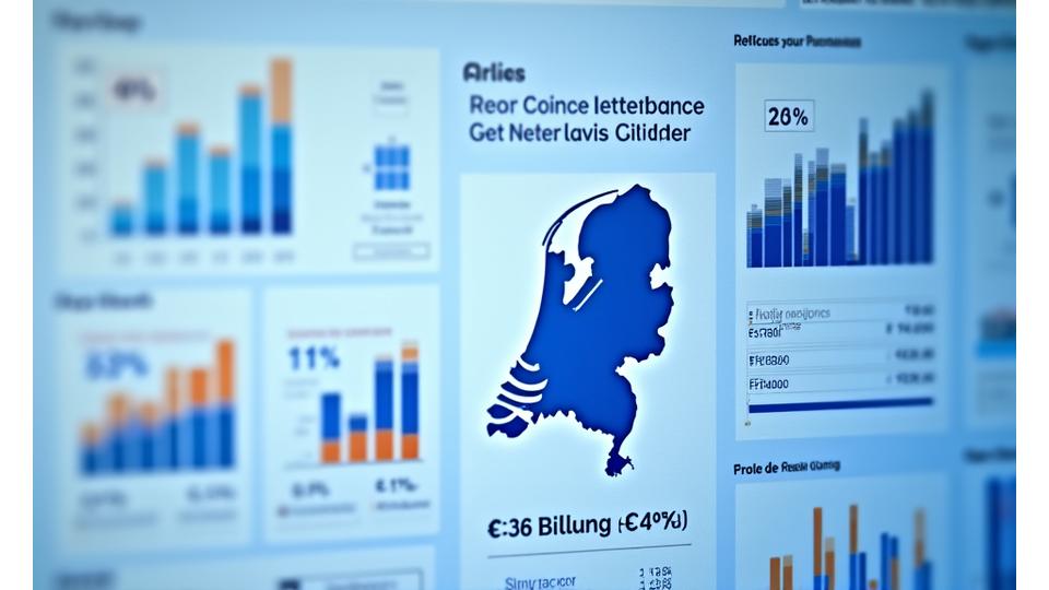 Interactief dashboard met real-time e-commerce verkoopdata, groeipercentages, en sectorprestaties in Nederland.