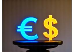 Valuta symbolen van euro en dollar in balans