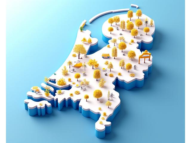 Interactieve kaart van Nederland met diverse aangegeven buurtinitiatieven