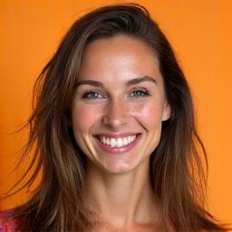Portretfoto van Sophie Bakker, een jonge, dynamische journalist met een creatieve uitstraling en een lachend gezicht.