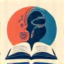 Abstracte collage van kunst, boeken en muziek, symboliseert cultuur